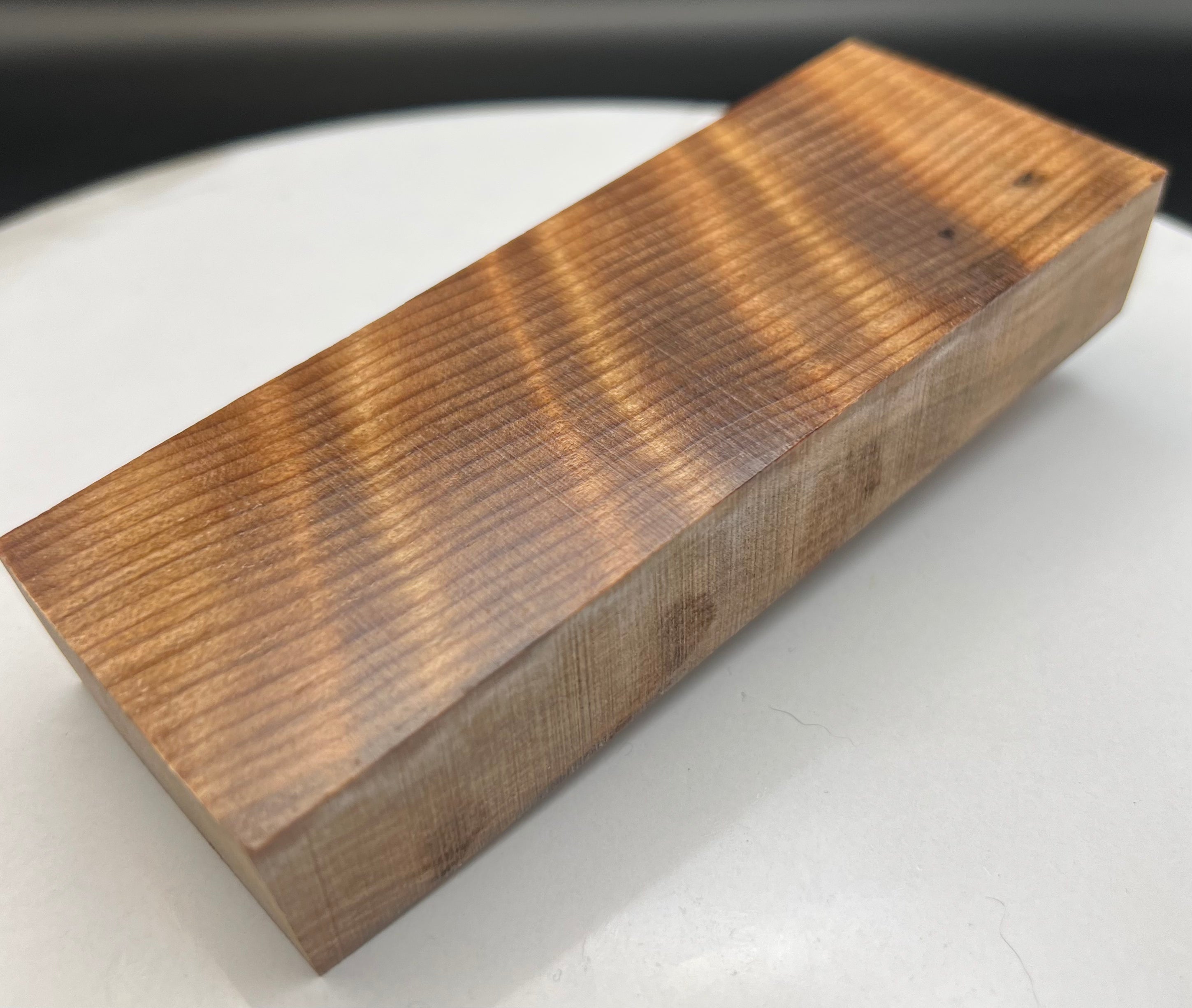 Sustainable Burnt Pine Wood Knife Block - Large