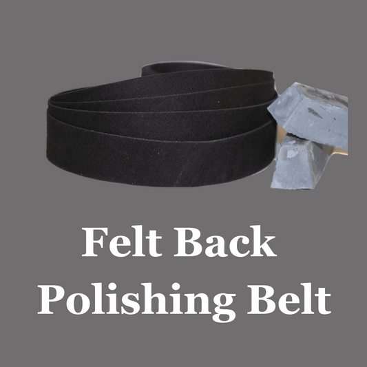2” x 72” Black Felt Polishing Belt