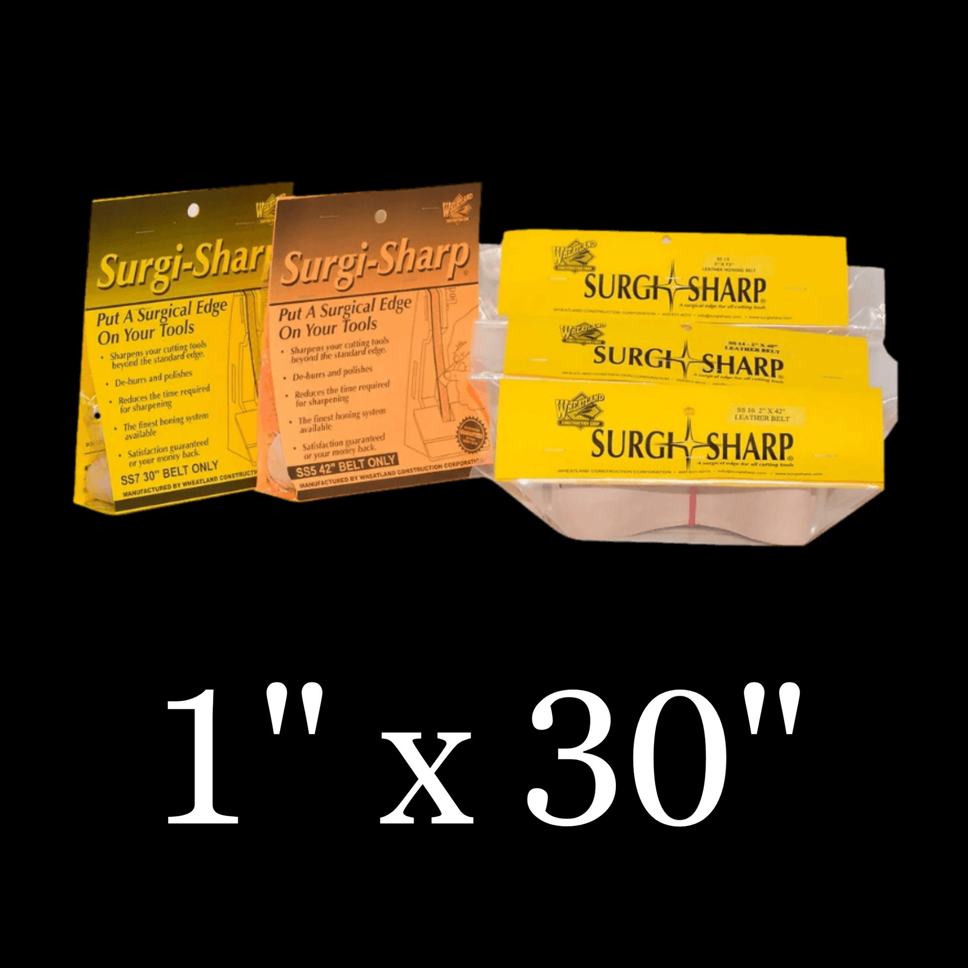 1" x 30" “Surgi-Sharp” Leather Polishing Belts