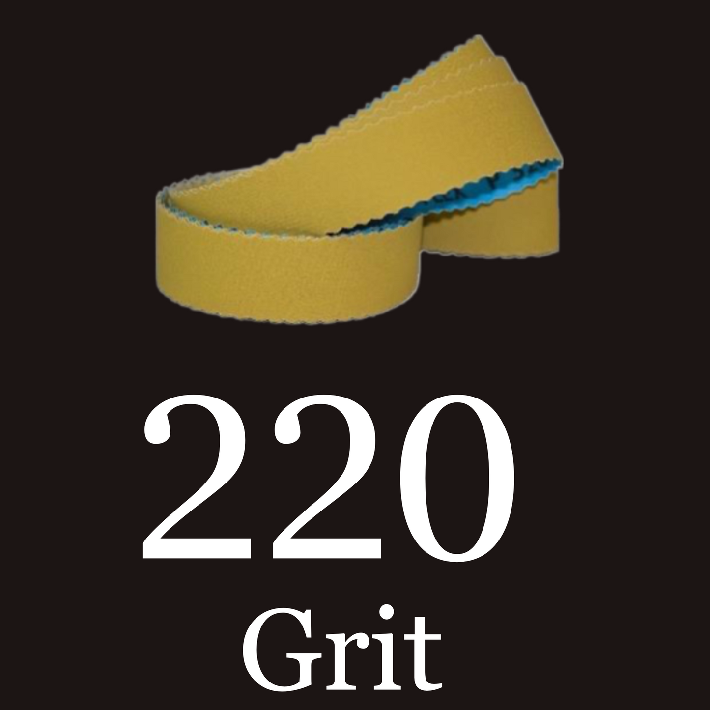 1” x 72” Premium Scalloped Klingspor™ LS312 “J-Flex” 220 Grit Belt