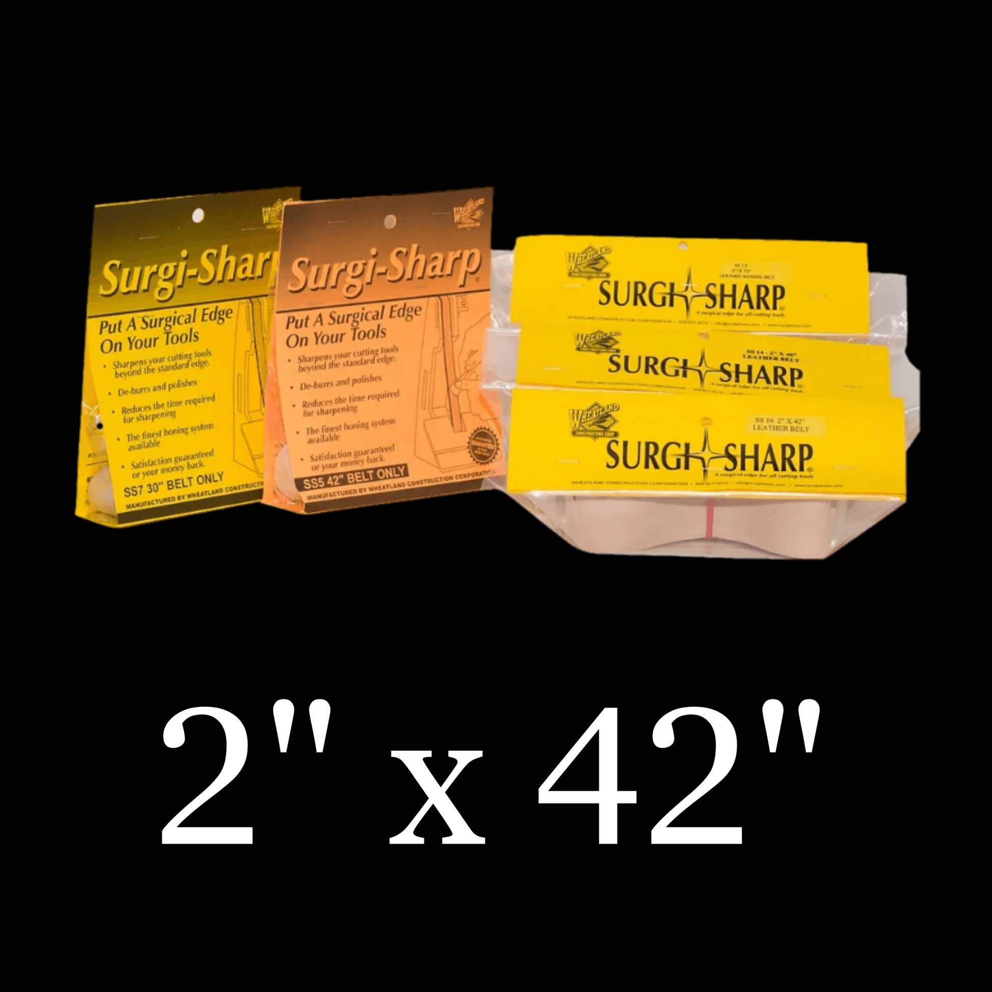 2" x 42" “Surgi-Sharp” Leather Polishing Belts
