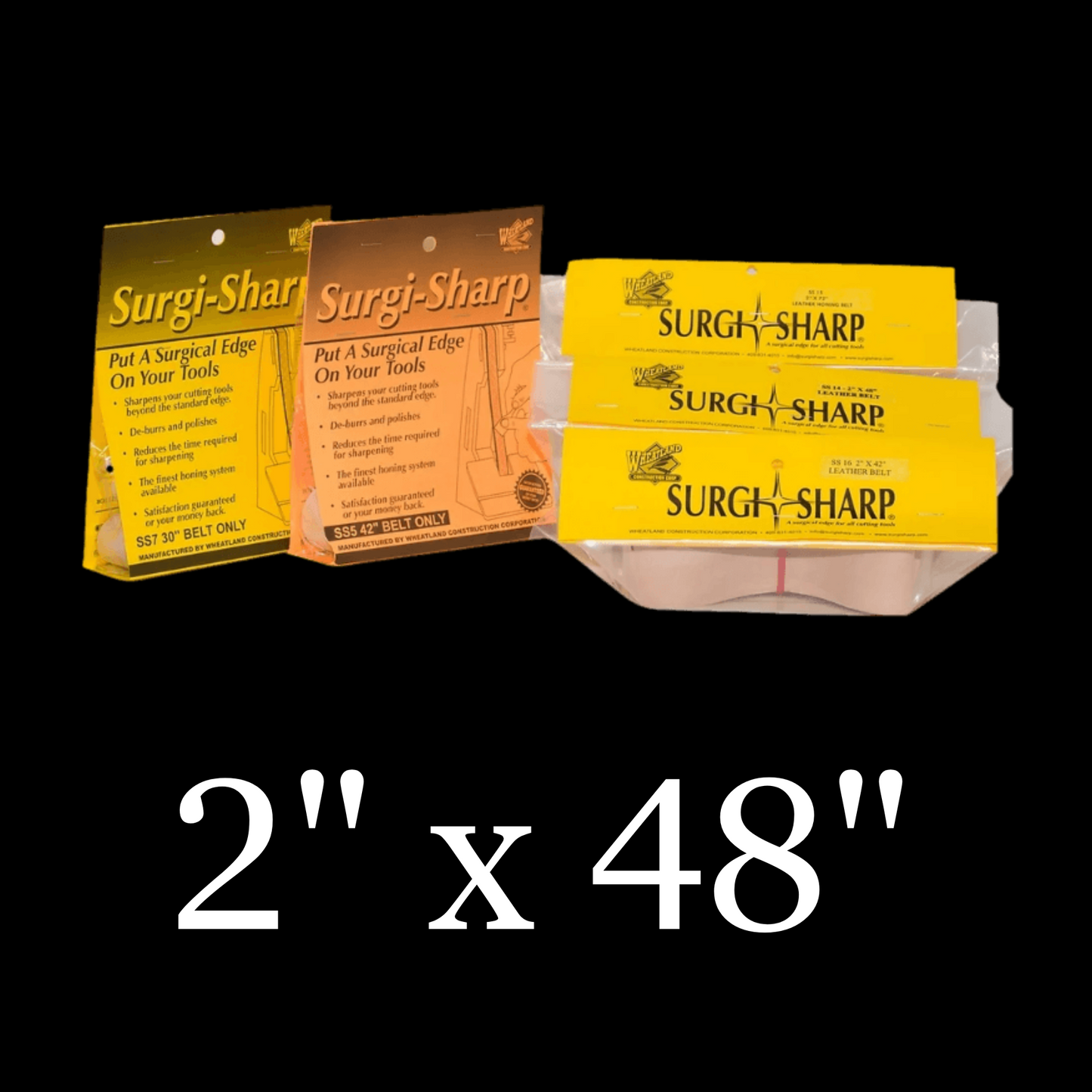 2" x 48" “Surgi-Sharp” Leather Polishing Belts