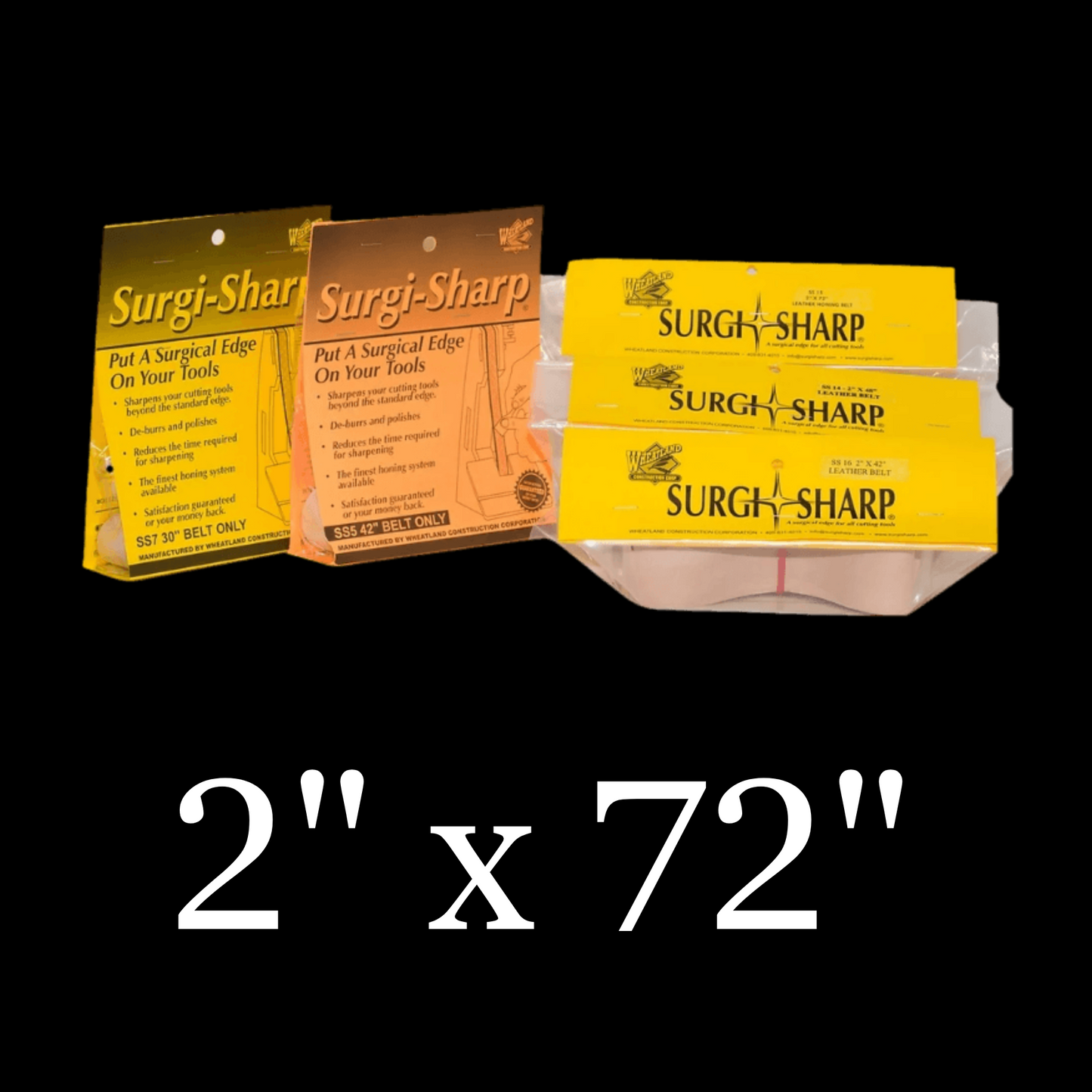 2" x 72" “Surgi-Sharp” Leather Polishing Belts