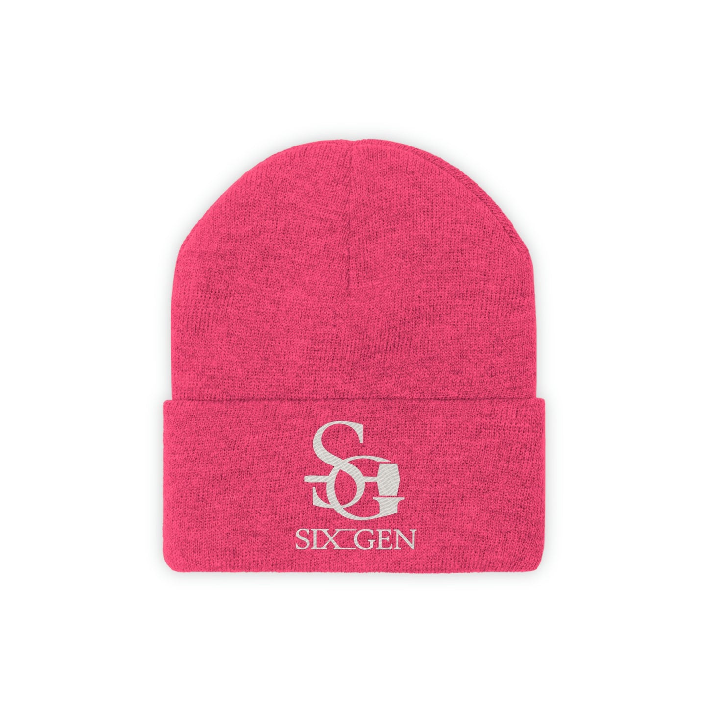 Six-Gen logo knitted hat