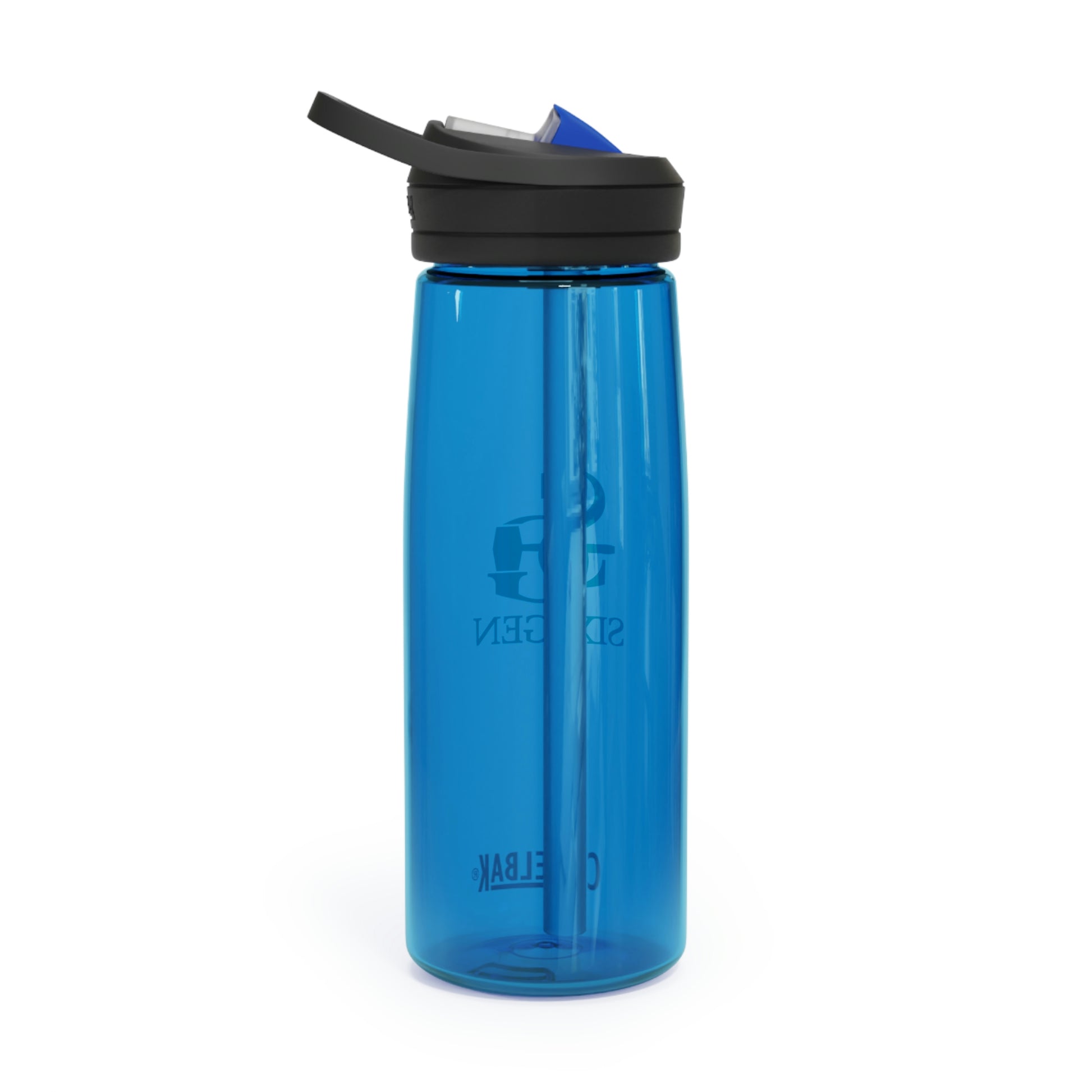 CamelBak Eddy® Water Bottle, 20oz\25oz blue bottle with white logo