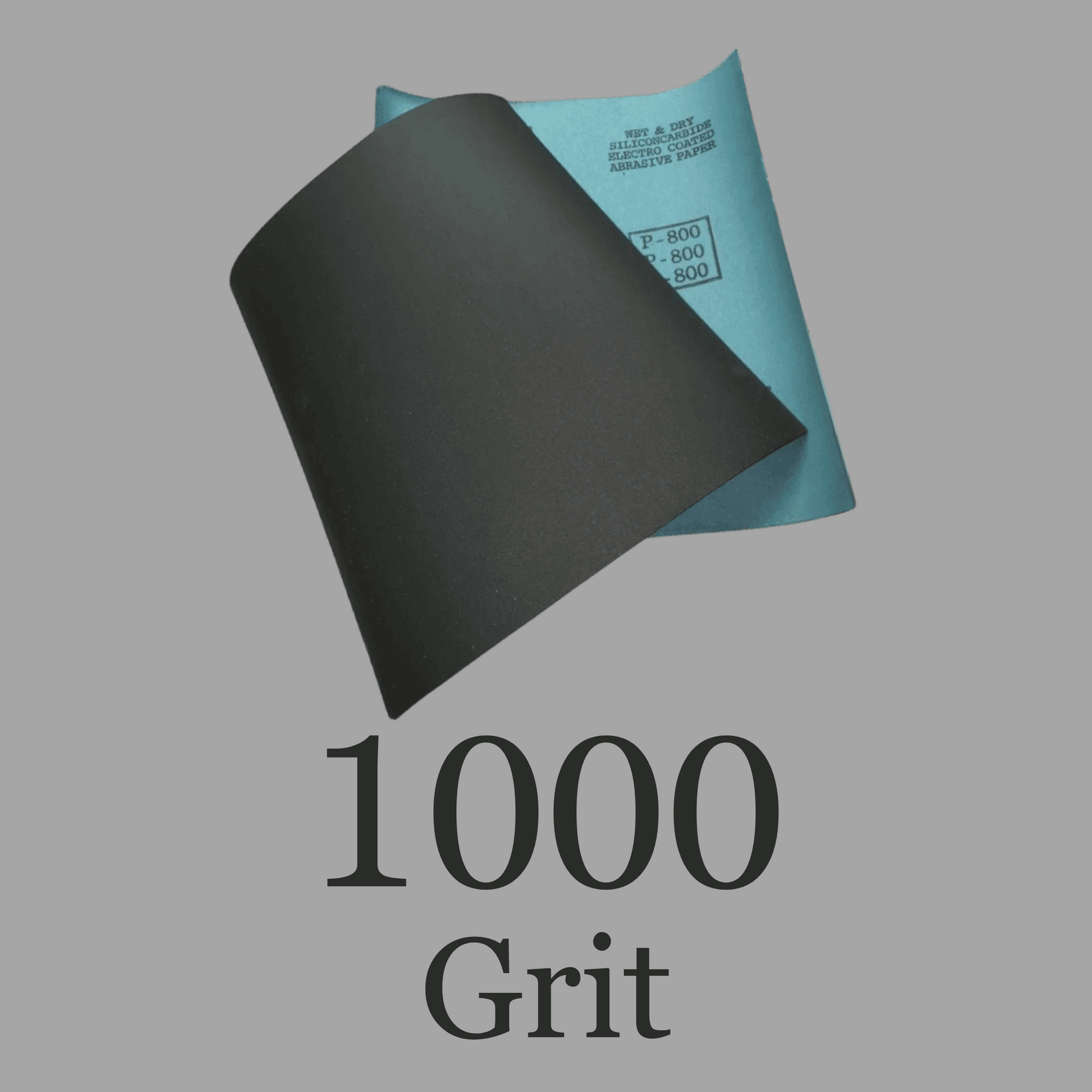 100 Pack Silicon Carbide Wet/Dry Sheets 1000 Grit