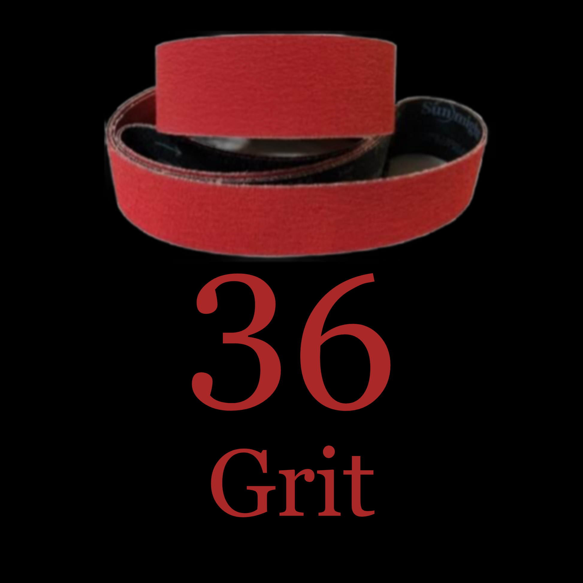 2” x 72” Premium Red Metal Eater Ceramic Belt 36 Grit