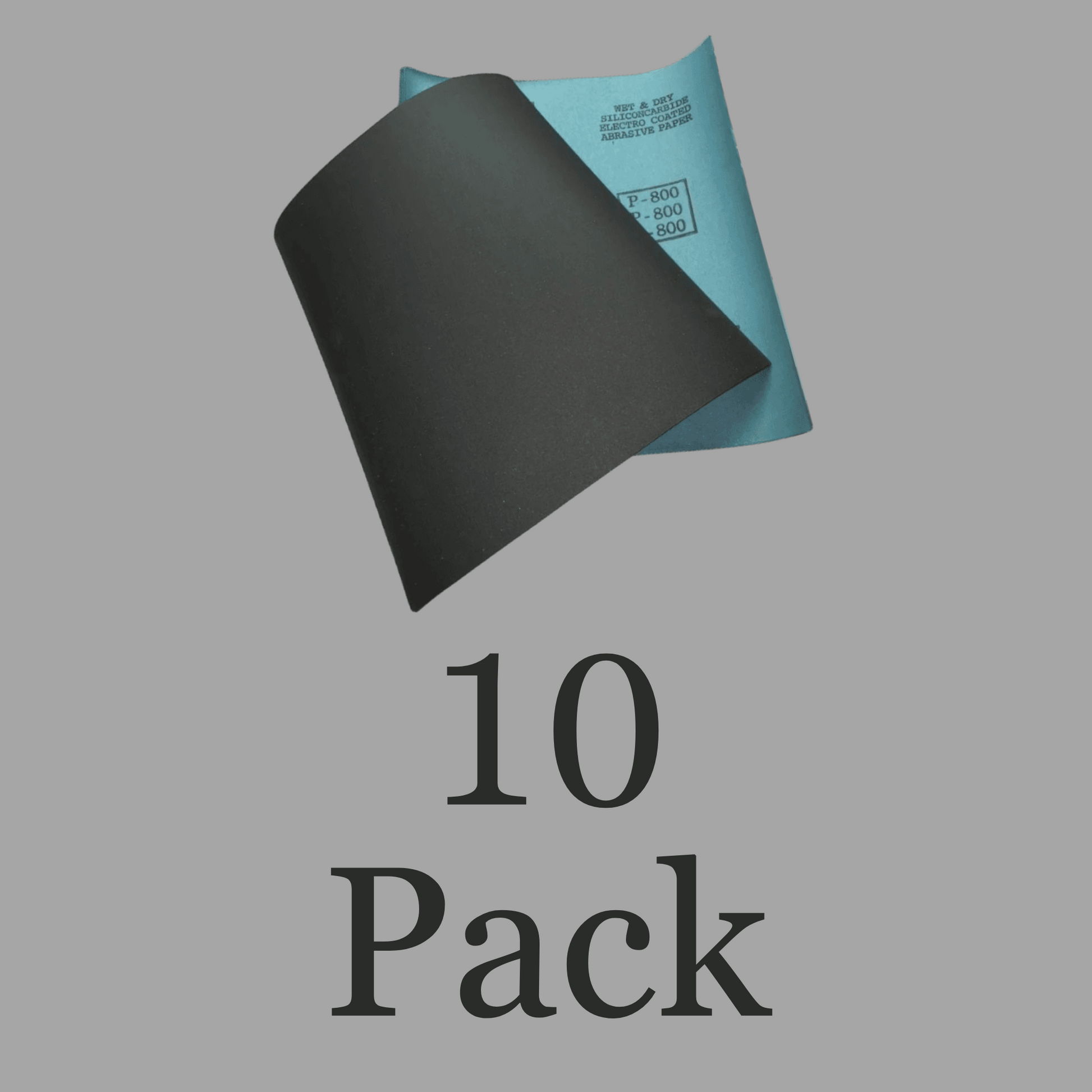 10 Pack Silicon Carbide Wet/Dry Sheets
