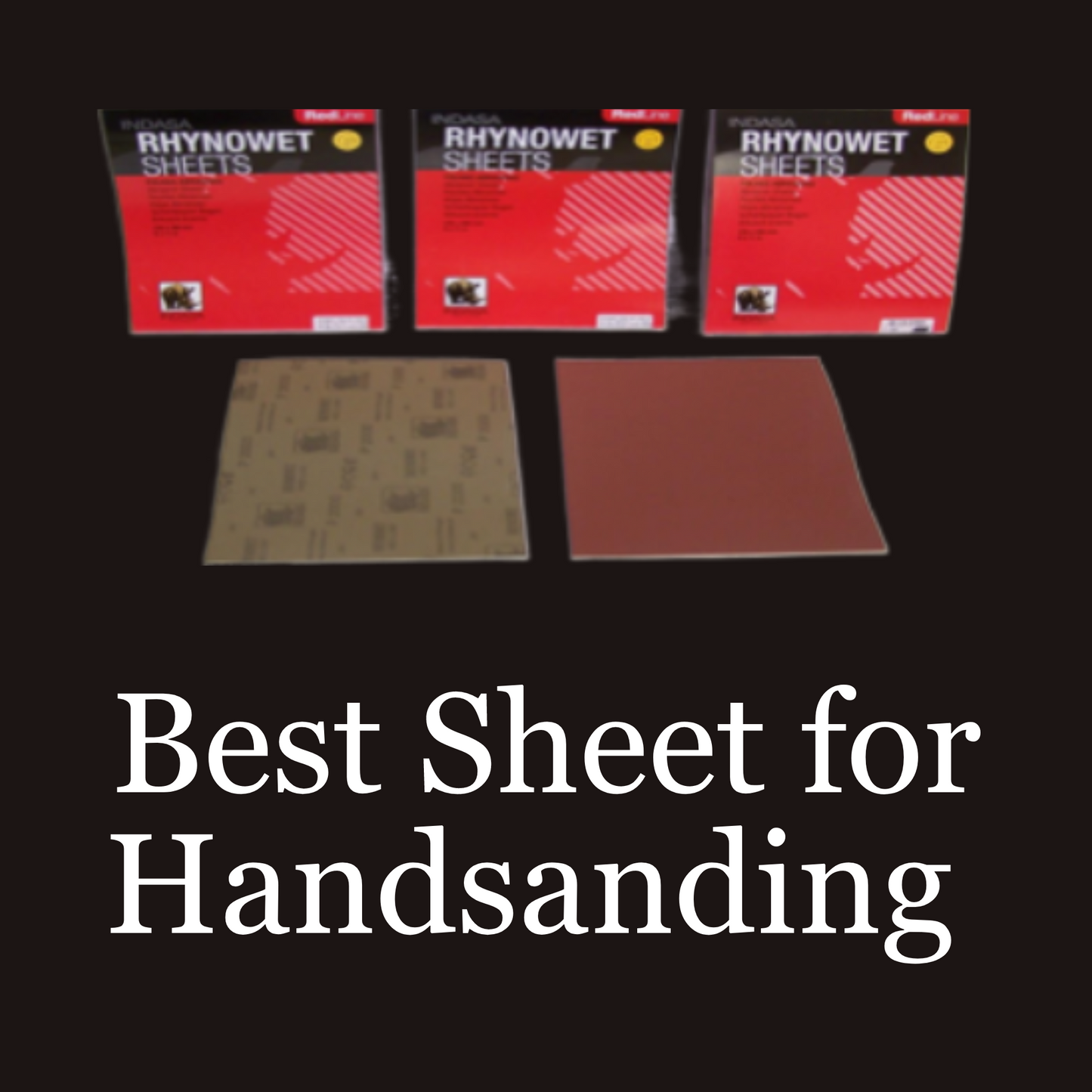 Indasa Redline Rhynowet Sheets Wet/ Dry Sandpaper 50 Pack
