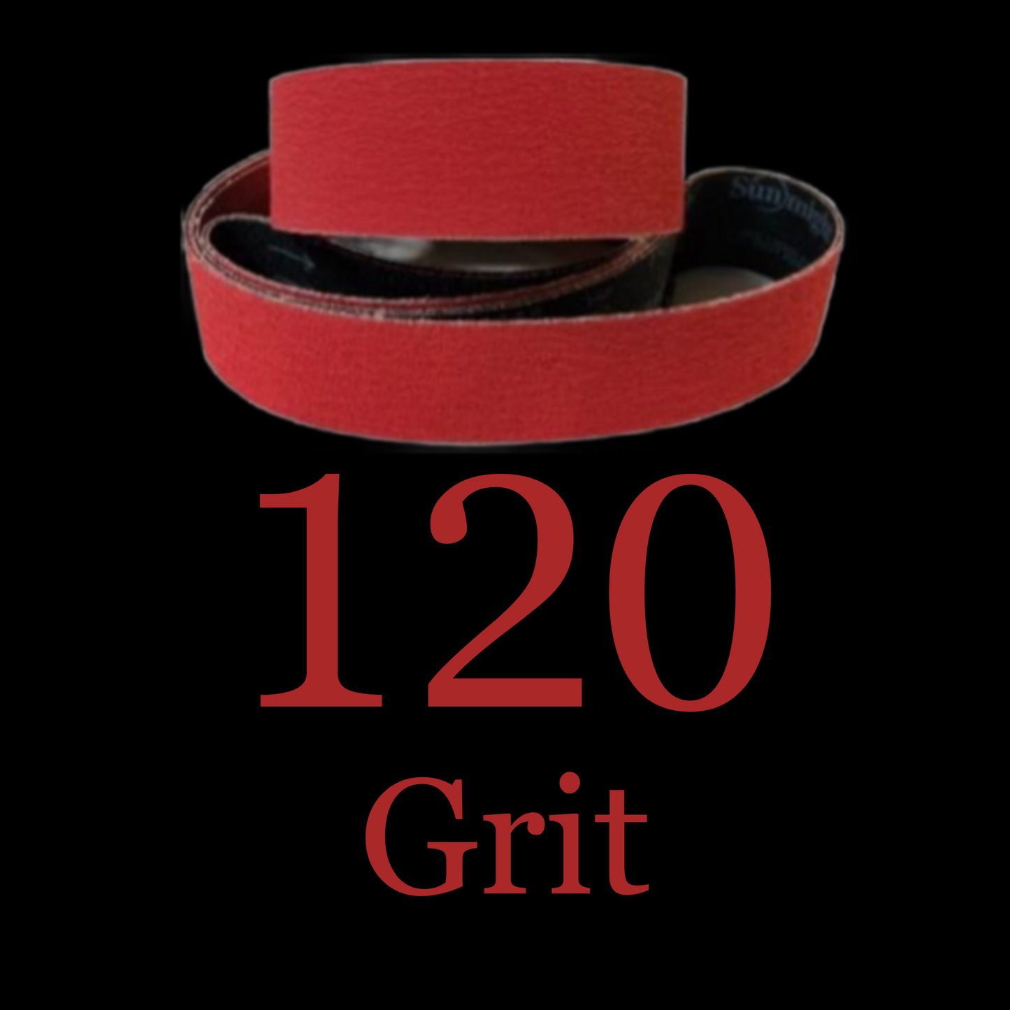 2” x 72” Premium Red Metal Eater Ceramic Belt 120 Grit