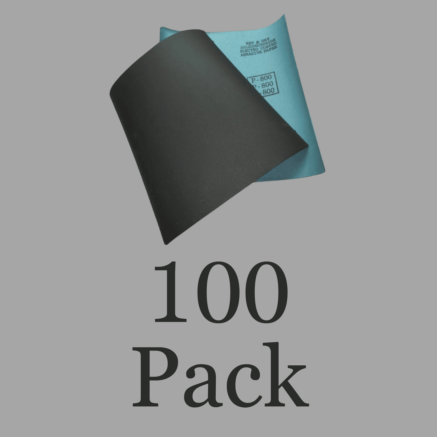 100 Pack Silicon Carbide Wet/Dry Sheets