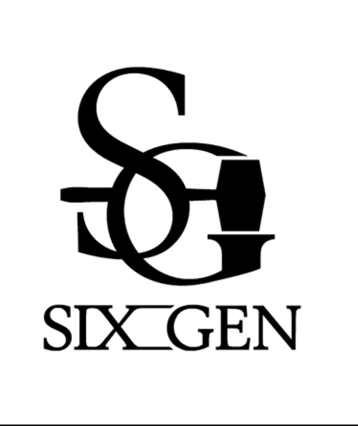 Six-Gen Forge, LLC black logo with white background