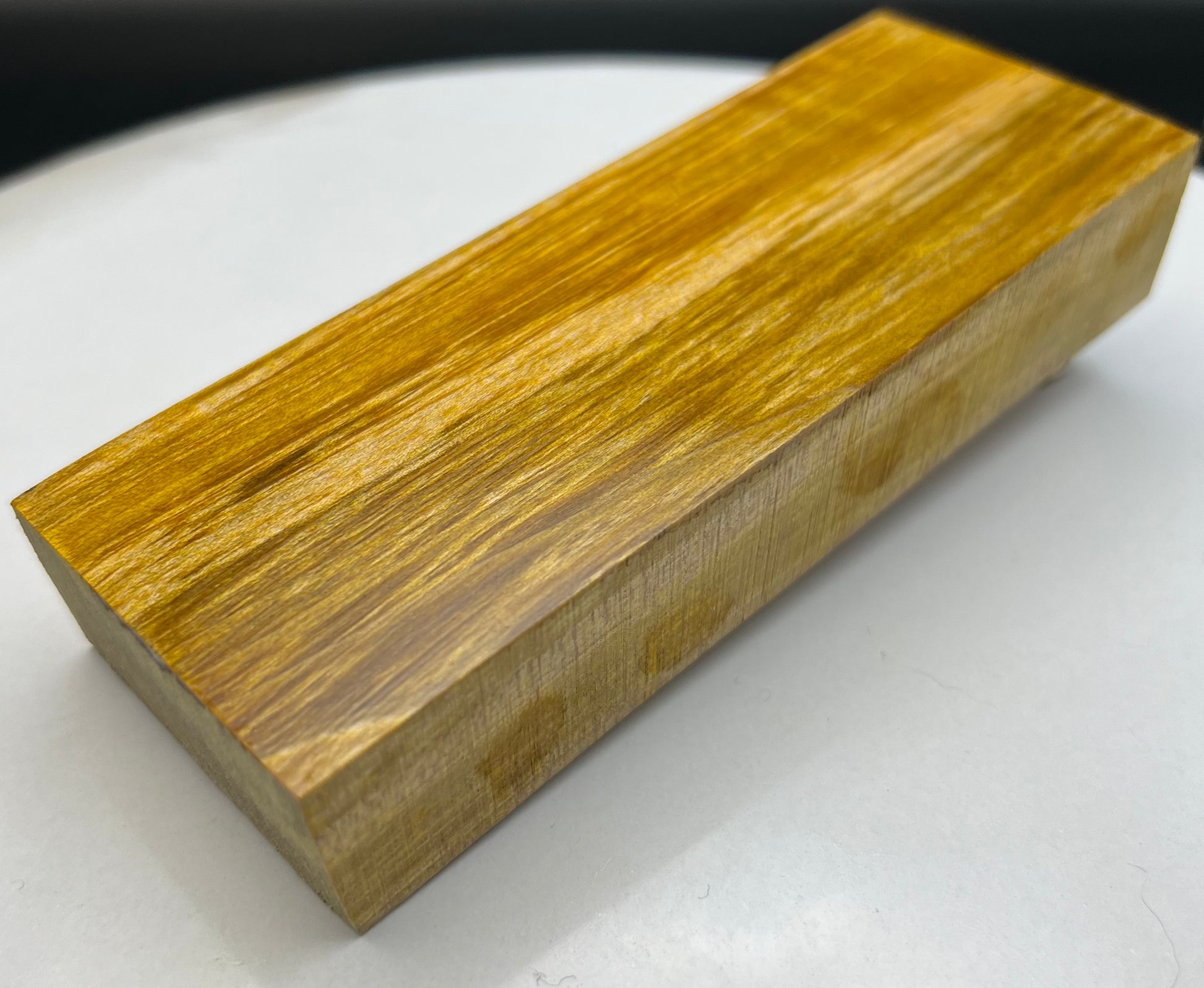 Stabilized Curly Maple Knife Block Gold