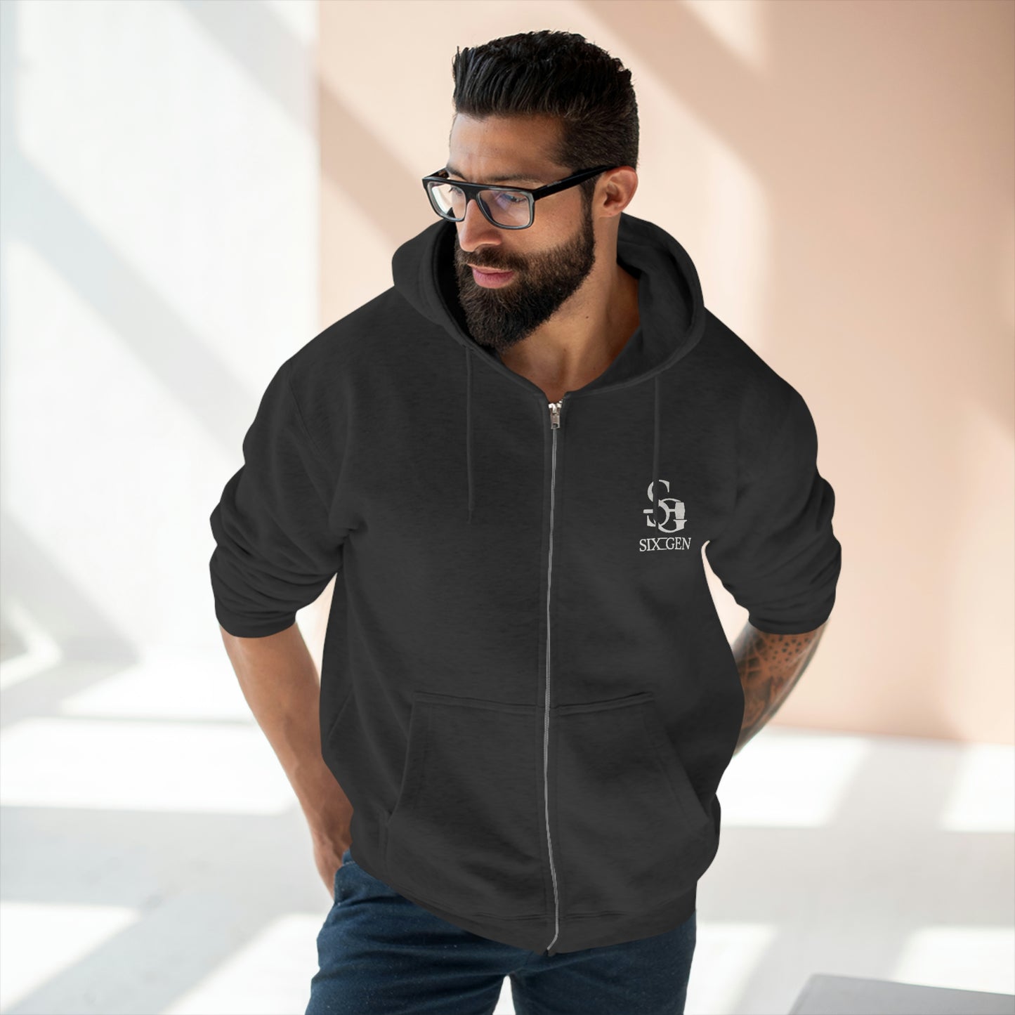 Six-Gen Forge Long Sleeve Zip Hooded Sweatshirt