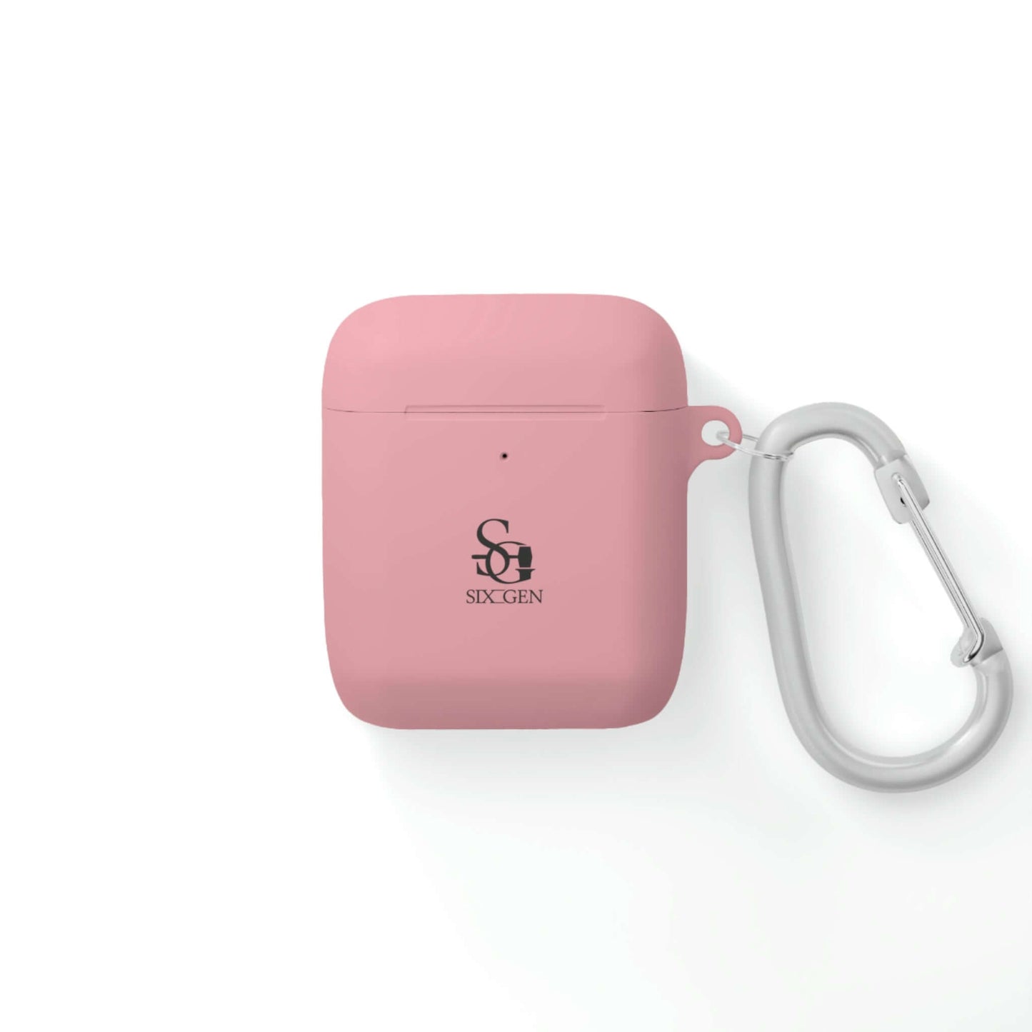 Air Pod Case with Pink cover with Six-Gen Forge Logo