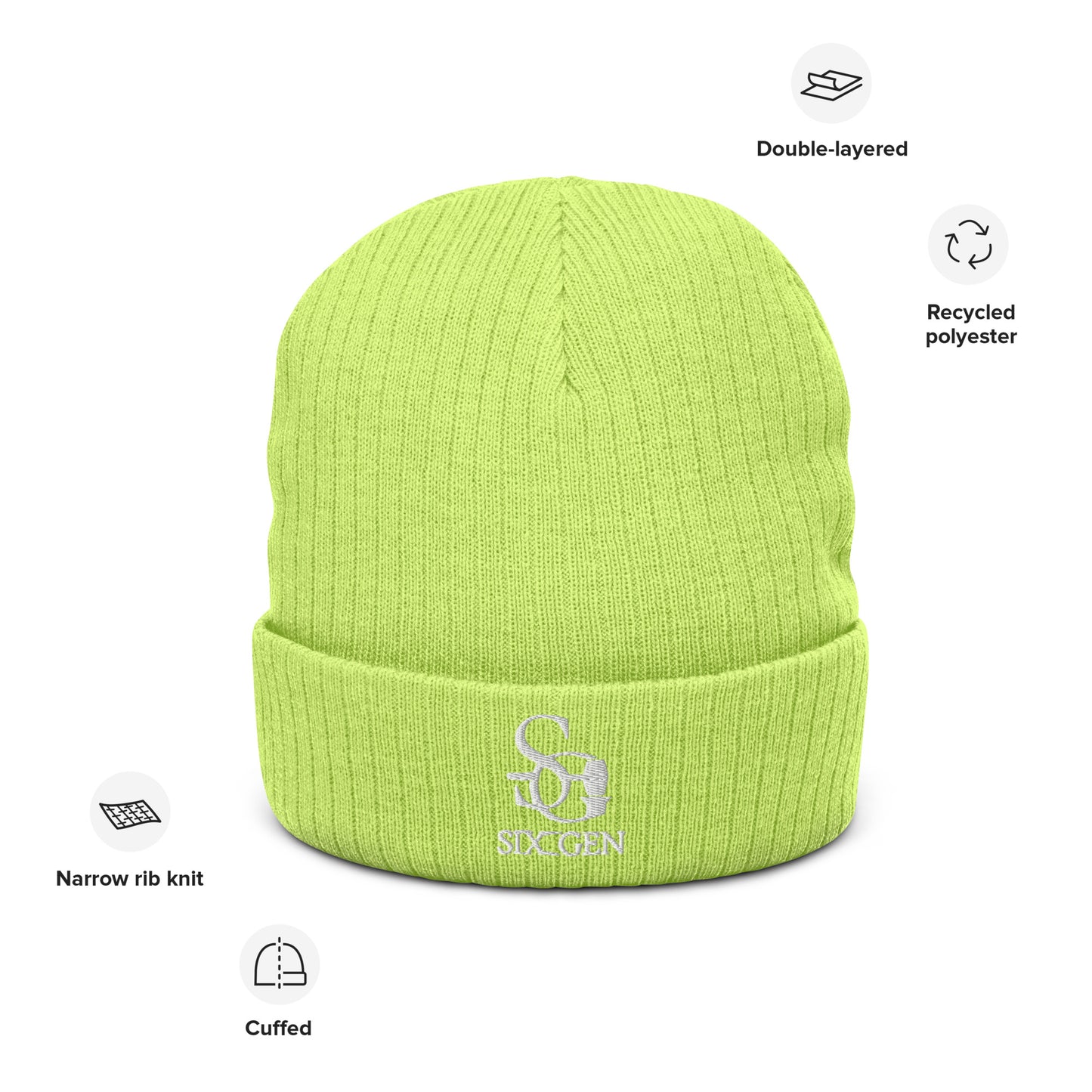 Six-Gen Logo Knitted Hat