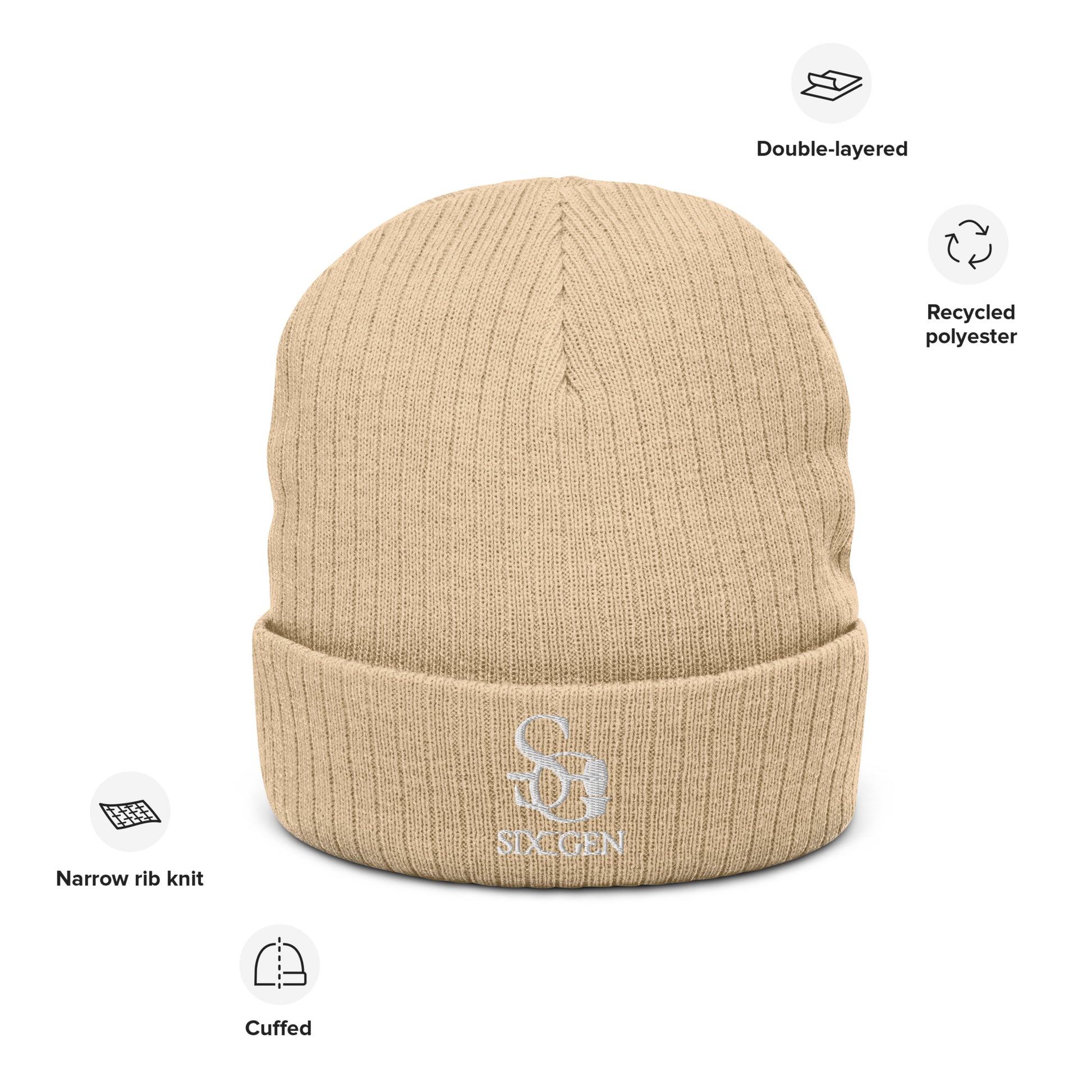 Six-Gen Logo Knitted Hat